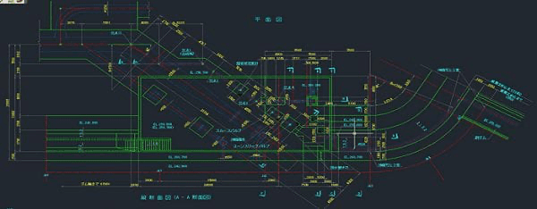 （2枚目）： AutoCADで制作した建築平面図のCAD図面事例